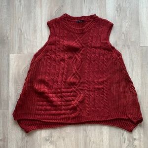 A-line knit vest